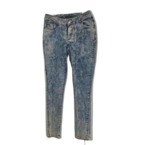 Curvy Acid Washed Denim Jeans Y2K 80s 90s High Rise ASHLEY STEWART  Womens 12 - Picture 1 of 15